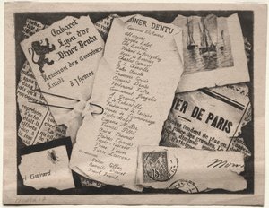 晚餐邀请c。 1882年。