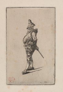 蓬奇内洛（Punchinello），根据迈森尼尔（Meissonier）于1876年创作。