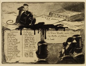 猴子翻转墨水池，1881年