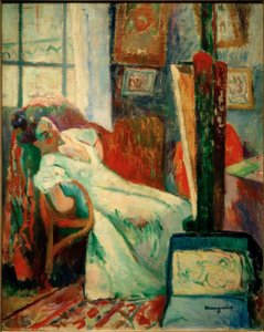 Le Repos du modèle (Jeanne) 作者 亨利·查尔斯·曼甘