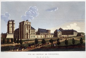 文森城堡，约1820年--载于Courvoisier的《巴黎风景》中 作者 亨利·库沃西耶·沃辛（Henri Courvoisier-Voisin）