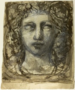 女性头像研究（正面）；古典男性头像（背面）
