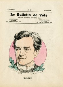 Ballot第二辑，彩色讽刺画。马格-莱昂--亨利-德马雷（1846-1888）的插图 作者 亨利·迪马雷