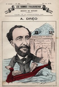 Amaury Dreo的漫画，1829-1882年，出自《今日之人》，约1880年，1880年，Henri Demare（1846-1888）创作。 作者 亨利·迪马雷