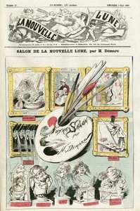 亨利-德马雷（1846-1888）为《新月》封面所作的插图 作者 亨利·迪马雷
