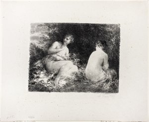 浴女》，第二中板 作者 伊格纳斯·亨利·让·范坦·拉图尔