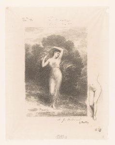 Jonge Vrouw 遇见 sjaal 年轻的病人 Gedichten van André Chénier（系列标题） 安德烈·谢尼尔的诗歌插图（系列标题） 作者 伊格纳斯·亨利·让·范坦·拉图尔