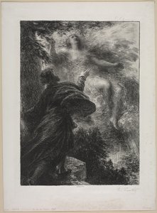 阿尔卑斯山的仙女》，1885年。 作者 伊格纳斯·亨利·让·范坦·拉图尔