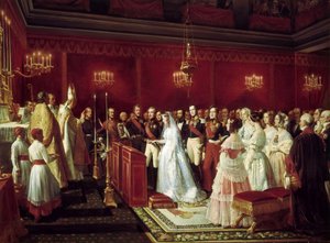 萨克森·科堡维多利亚公主和内穆尔公爵路易亲王在圣克劳德（Saint-Cloud）结婚，拍摄时间：27年