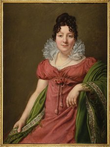 Marie Therese Bourgoin，法国女演员，俄罗斯皇帝亚历山大一世的情妇 - Marie-Therese Bourgoin (1781-1833) 的肖像，亚历山大一世皇帝的情妇，Riesener, Henri-Francois (1767-1828)。 布面油画，约 1809 年。尺寸：95.5x71