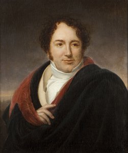 歌剧演员Luigi Lablache (1794-1858)的肖像由Riesener, Henri-Francois (1767-1828)绘制。布面油画，尺寸：66x55，，私人收藏