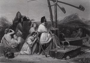 Moses in the land of Midian (engraving) 作者 亨利·弗雷德里克（后）肖平
