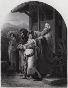 The Departure of Rebekah (engraving) 作者 亨利·弗雷德里克（后）肖平