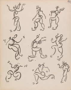 Nine Dancing Figures, in Three Registers 作者 亨利·高第·布热斯卡