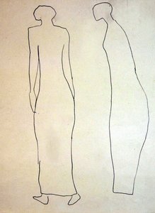 剪影(Promenaders) 作者 亨利·高第·布热斯卡