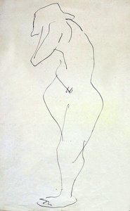 苏菲裸体，转身离开 作者 亨利·高第·布热斯卡
