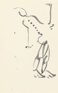 学习《红石舞者》，1914年 作者 亨利·高第·布热斯卡