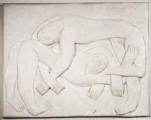 摔跤手，1914年； 1965年 作者 亨利·高第·布热斯卡