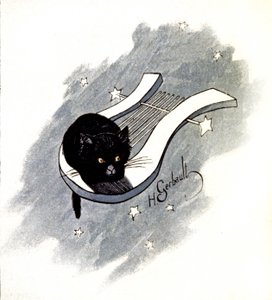 Le Chat Noir，巴黎歌舞厅，约 1900 年（插图）