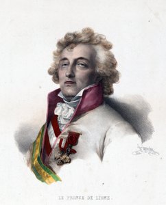 查尔斯·约瑟夫·德·利涅王子的肖像 (1735-1814) - 查尔斯·约瑟夫·德·利涅王子的肖像 - Grevedon, Pierre Louis Henri (1776-1860)