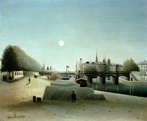 圣尼古拉斯港的圣路易岛风光，傍晚，约1888年