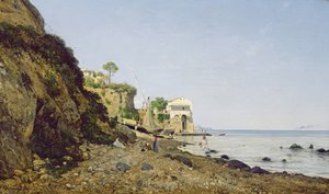 索伦托的海景，1859年