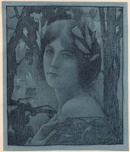 寂静的夜晚，1899年。 作者 亨利·朱尔斯·吉尼尔