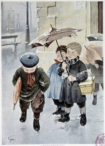1901 年 5 月，Geoffroy 在“费加罗画报”中的独立水彩画 作者 亨利·儒勒·让·杰弗鲁瓦