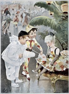 儿童服装或假面舞会--由杰弗里绘制，载于《费加罗画报》，1901年5月 作者 亨利·儒勒·让·杰弗鲁瓦