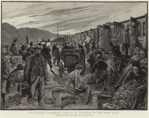 卢尔德朝圣之旅（石版画） 作者 亨利·拉诺斯