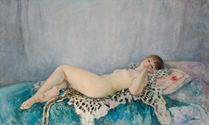Le Cannet，《豹皮上的裸体》，1926年