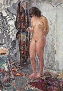 有项链的裸女c。 1923年