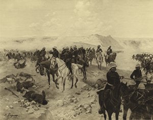 坎大哈战役，1879年（凹版印刷）