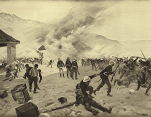 捍卫Rorke的漂移，1879年（凹版）