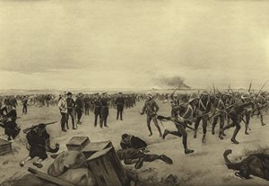 中国公使馆的辩护，1900年（凹版印刷）