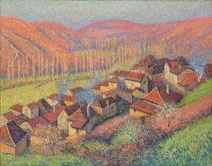 Labastide du Vert中心的视图；拉巴斯蒂德杜维尔特中心的景观，约1940年 作者 亨利·马丁