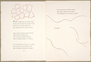 11 月 29 日，朗夏尔《爱之花》的弗洛里莱热 作者 亨利·马蒂斯