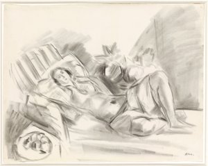 带着木兰花的奥德丽斯忒克 作者 亨利·马蒂斯