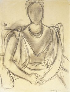 坐着的女人；Femme Assise 作者 亨利·马蒂斯