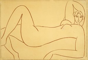 粉红裸体》后的研究 作者 亨利·马蒂斯