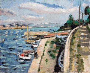 安提布风景，约 1925 年（布面油画） 作者 亨利·马蒂斯