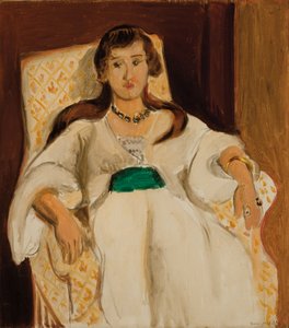 扶手椅上的女人；Femme au fauteuil 作者 亨利·马蒂斯
