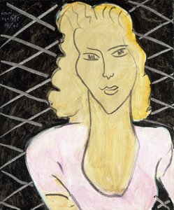 穿粉色连衣裙的少女 作者 亨利·马蒂斯