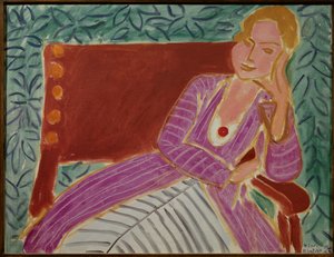 穿长袍的少女 1942（布面油画） 作者 亨利·马蒂斯