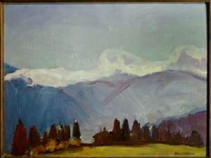 萨瓦的阿尔卑斯山 1901 年（布面油画） 作者 亨利·马蒂斯