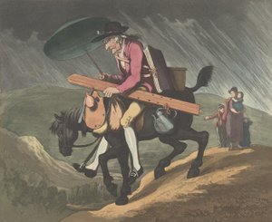 一个在威尔士旅行的艺术家，1799年2月10日。