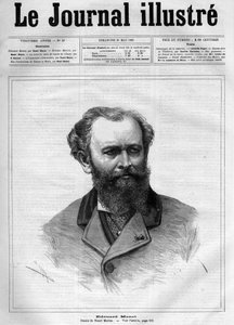爱德华-马奈(1832-1883)，法国画家--1883年《图解杂志》的封面--亨利-迈耶(1844-1899)的画作。 作者 亨利·迈耶（Henri Meyer）