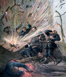 1892年，巴黎苯教小街上的警察局发生爆炸 作者 亨利·迈耶（Henri Meyer）