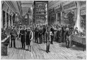 1883年巴黎香榭丽舍大街食品展 亨利-迈耶（1844-1899）的绘画作品 作者 亨利·迈耶（Henri Meyer）
