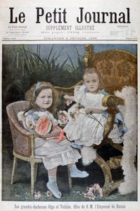 俄罗斯大公爵夫人奥尔加和塔蒂亚娜，1899年 作者 亨利·迈耶（Henri Meyer）